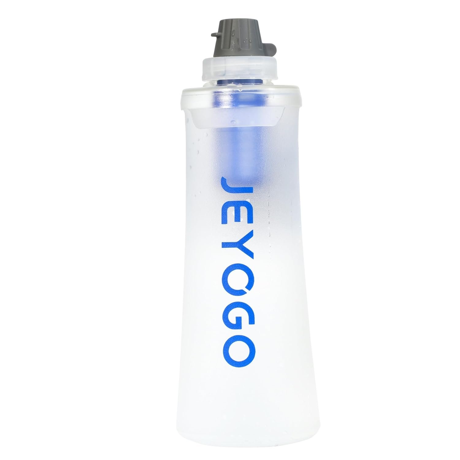 1L Collapsible Water Filter Bottle, 0.1 Micron Hollow Fiber Water Filter Bag, BPA-Free Filtration Bladder for Hiking, Backpacking, Camping, Cycling & Emergency Survival(Arctic White, 1L)