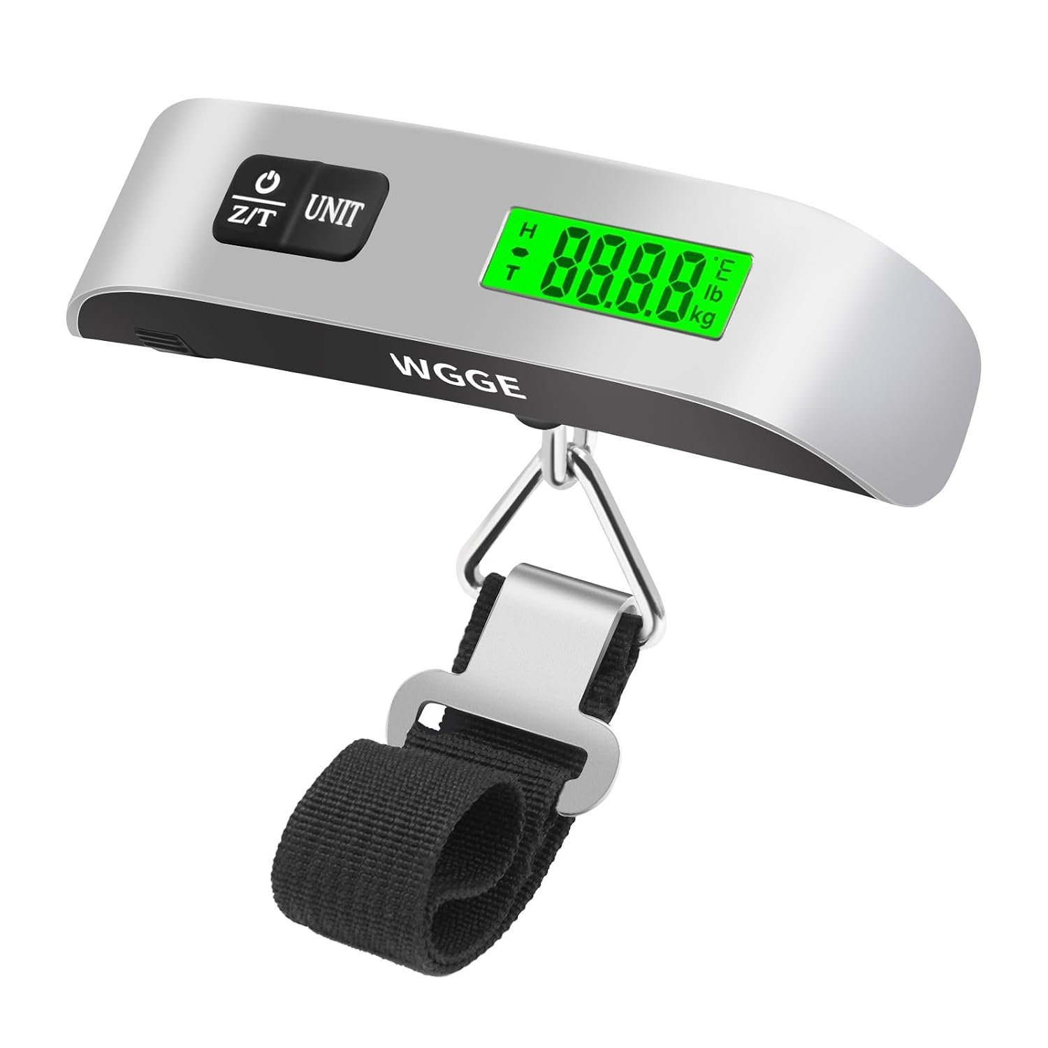WGGE Digital Luggage Scale, 110 lb/50 kg, Backlit LCD Display
