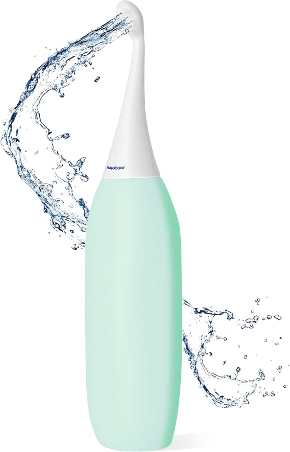 HappyPo The Original Portable Bidet – 300ml Peri Bottle for Moms, Women, and Anyone on The Go – Easy-Bidet 2.0 for Postpartum Care, Travel, Personal Hygiene – Poop Cleaning and Feminine Care (Mint)