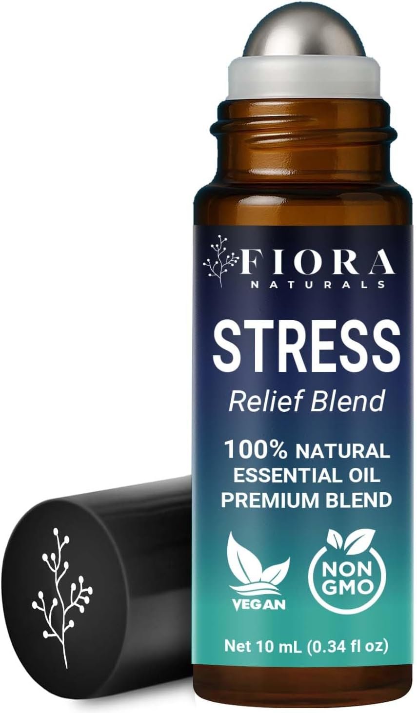 Fiora Naturals Stress Relief Essential Oil Roll On – Essential Oils Blend