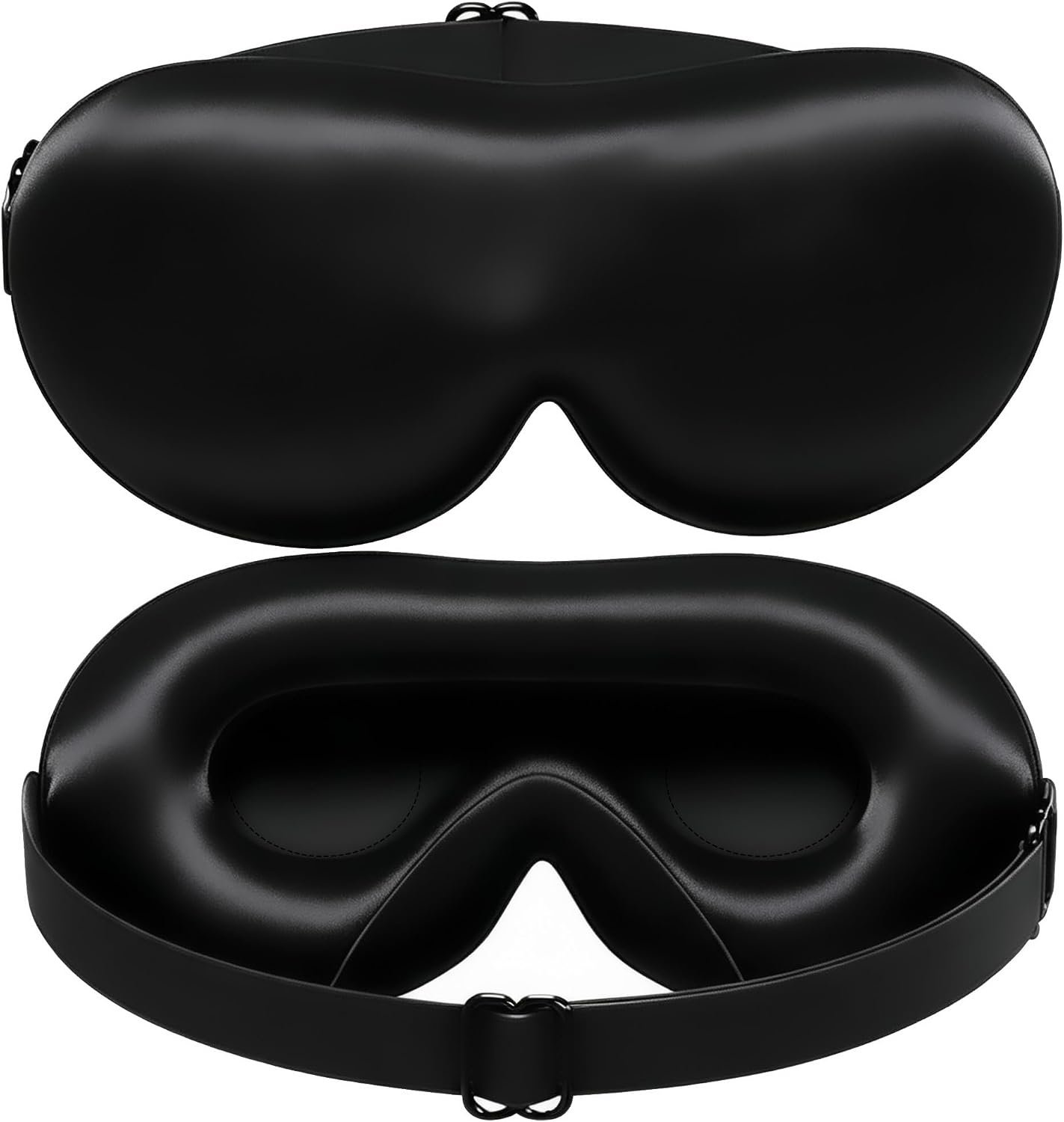 22 Momme 100% Mulberry Silk Eye Mask for Women Men,3D Eye Mask for Sleeping, Adjustable Breathable Blindfold for Sleeping, Zero Eye Pressure Light Blocking Mask for Travel Yoga Nap