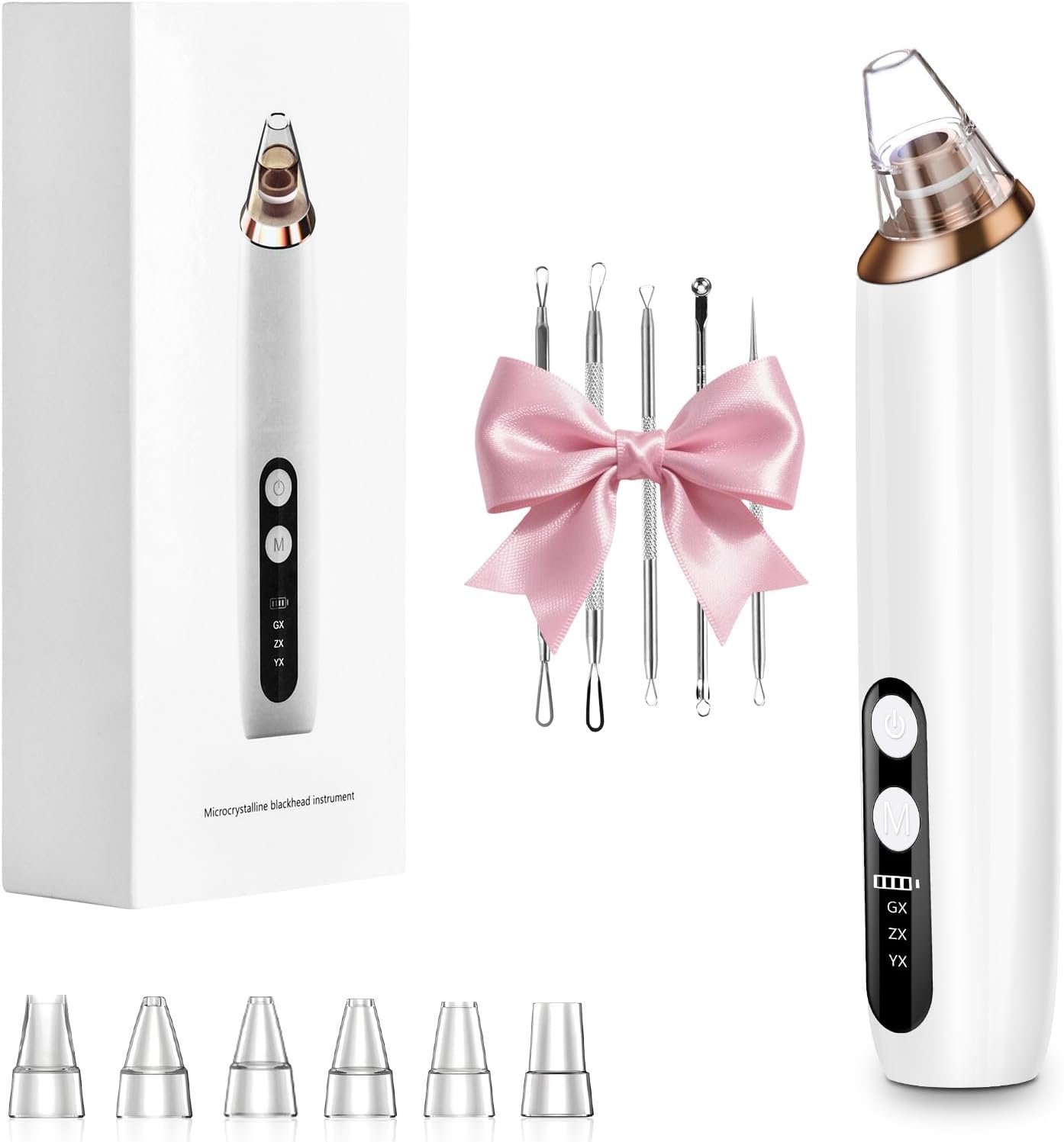 HZD Blackhead Remover Tools Pore Vacuum Sucker for Nose, Facial Cleanser