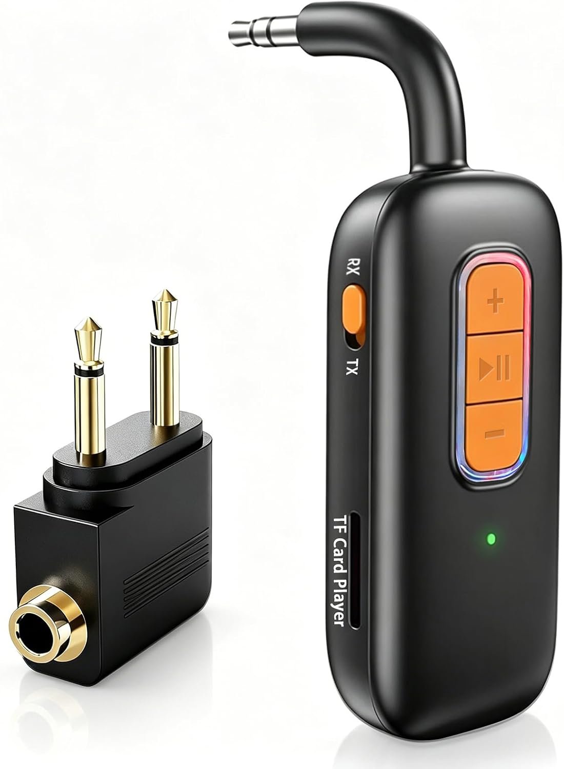 Bluetooth 5.4 Transmitter Receiver Wireless Audio Adapter for Airplane TV