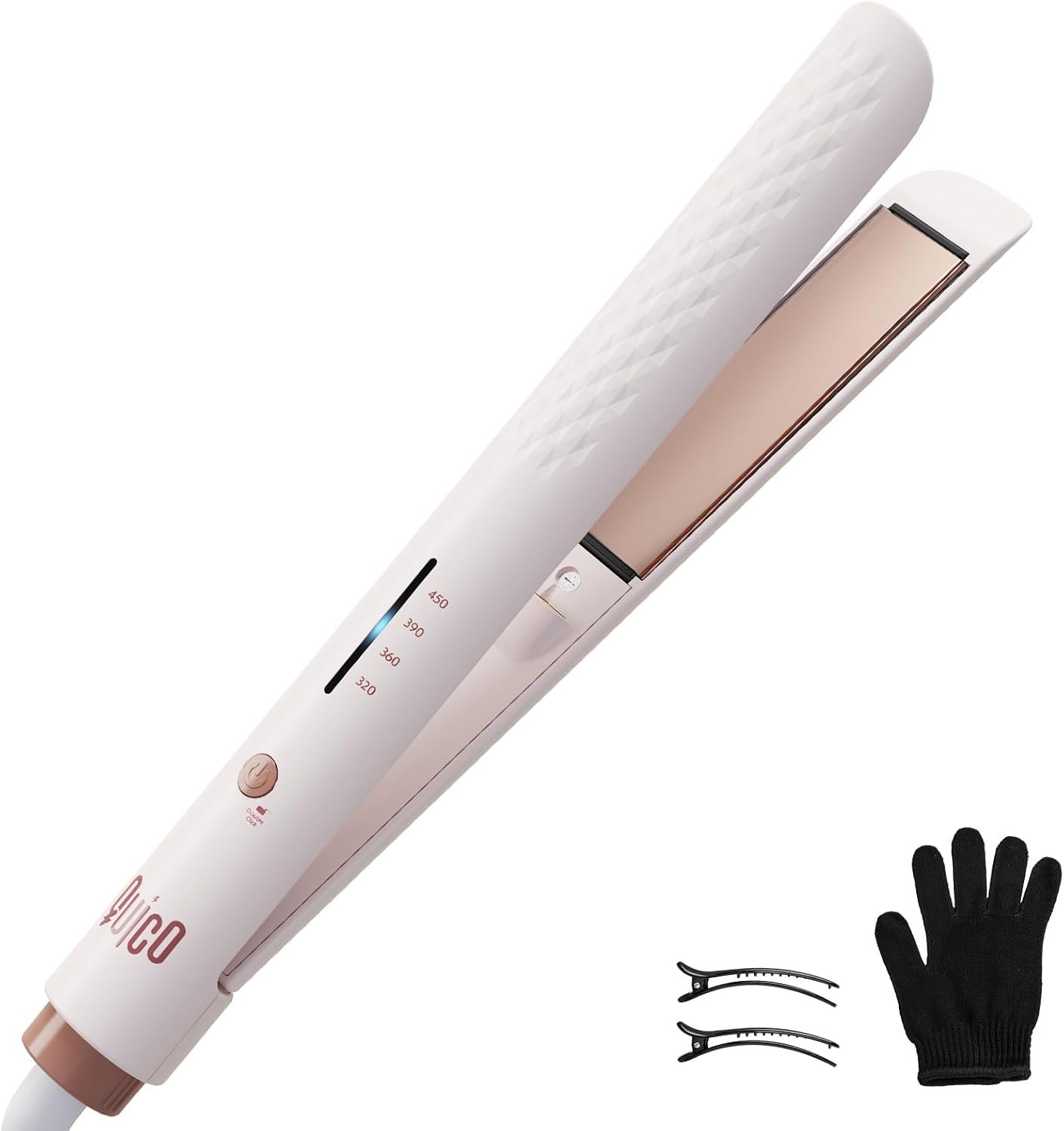 Quico Hair Straightener, 110-240V Flat Iron Hair Straighteners for Women