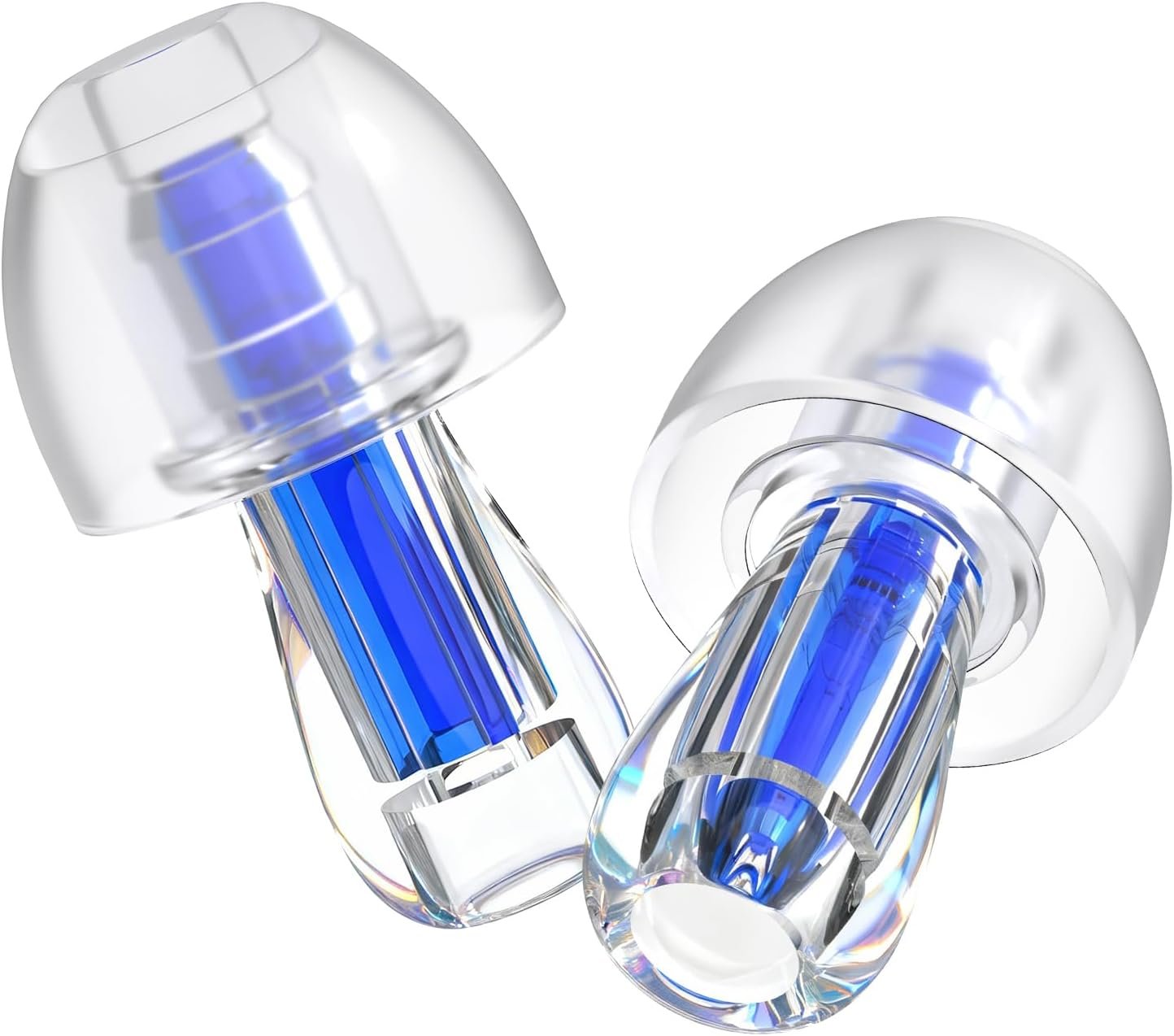 Ear Plugs for Concerts, 2 Pack High Fidelity Concert Ear Plugs with Acoustic Filter – NRR of 20-25dB Noise Reduction for Concert, Rave, Work, Musicians, Noisy Workplace Blue