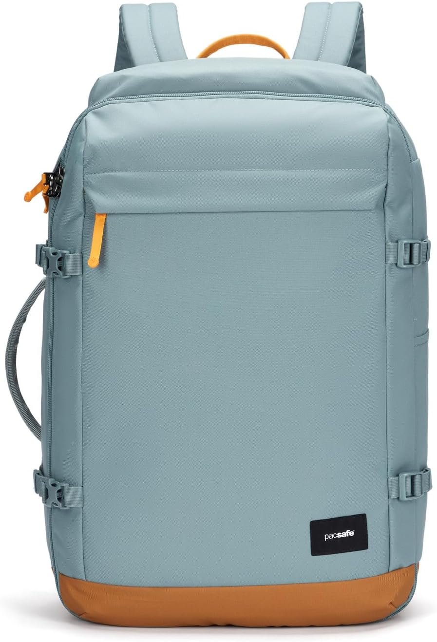 Pacsafe GO Anti Theft 44L Carry-on Backpack, Fresh Mint