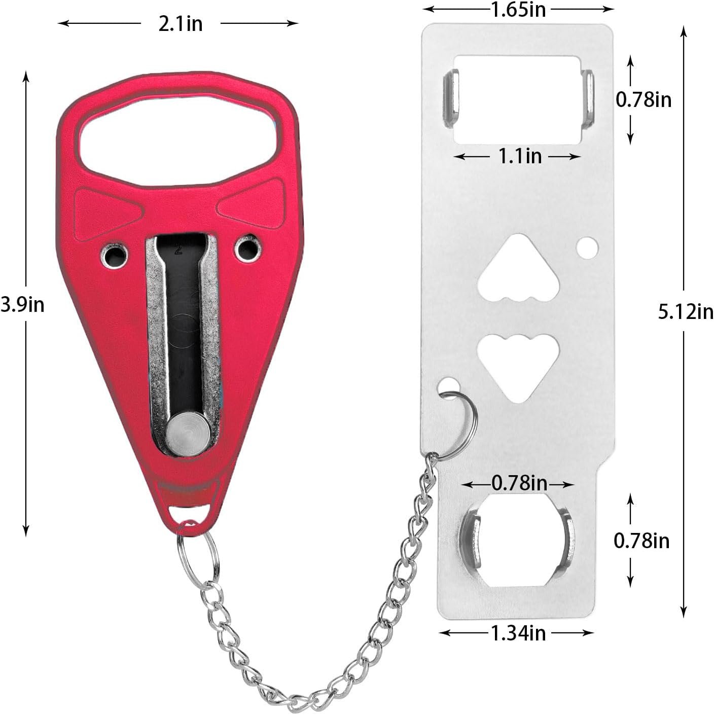 Portable Door Lock, Door Lock Self-Defense Security Device