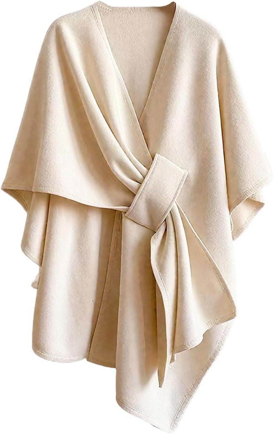Fleece Drape Shawl, Pull-Through Fleece Shawl for Women – Stays in Place Loop Tab Wrap, Ultra Soft Shoulder Cozy