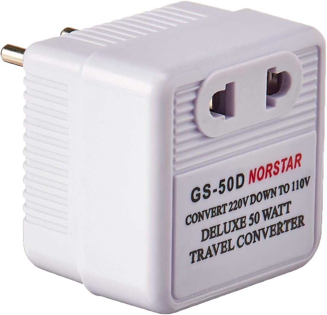 50 Watt Step Down Converter – International Travel Converter – 220-240 V to 110-120 V