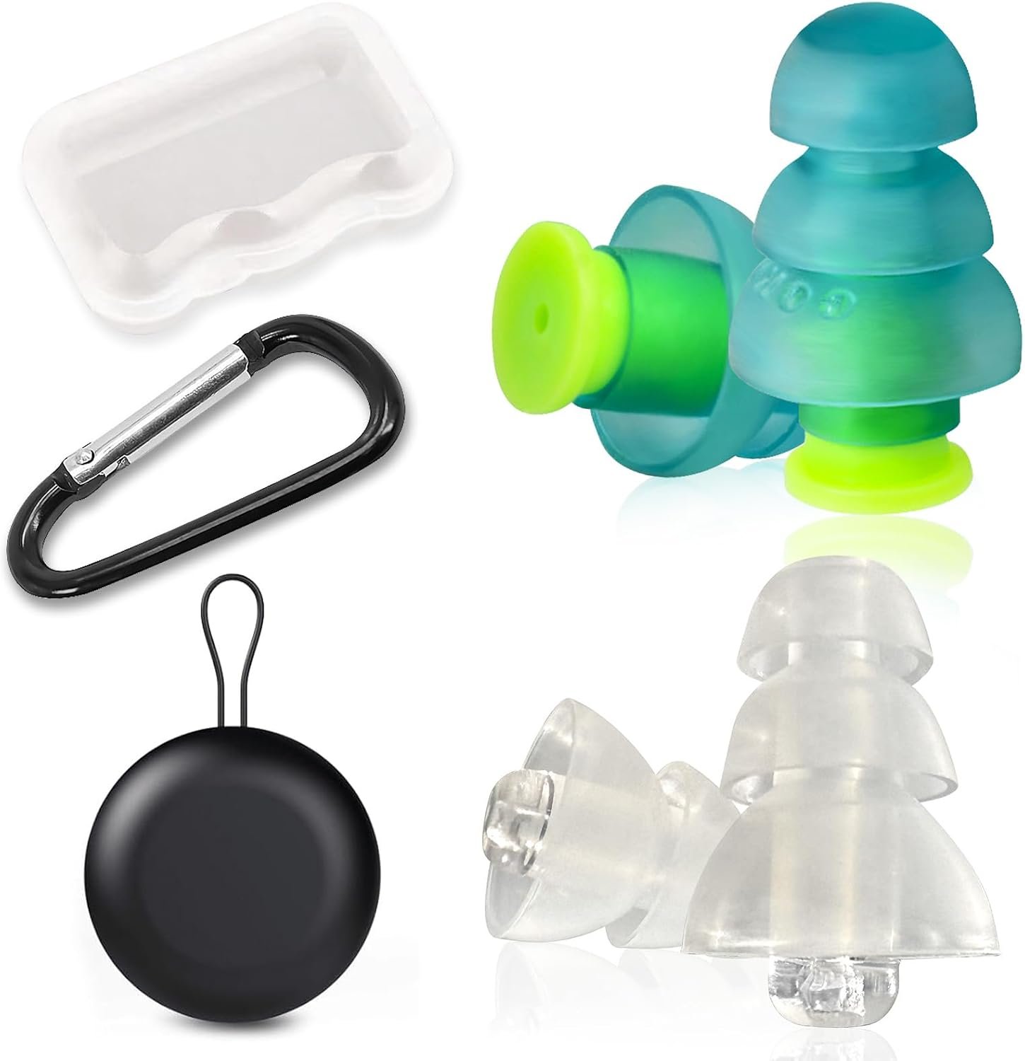 Airplane Ear Pressure Relief Earplugs – Painless Flying – Noise Reduction Travel Earplugs – Plane Travel Essentials – Comfortable Reusable Filtered Flight Ear Plugs for Adults