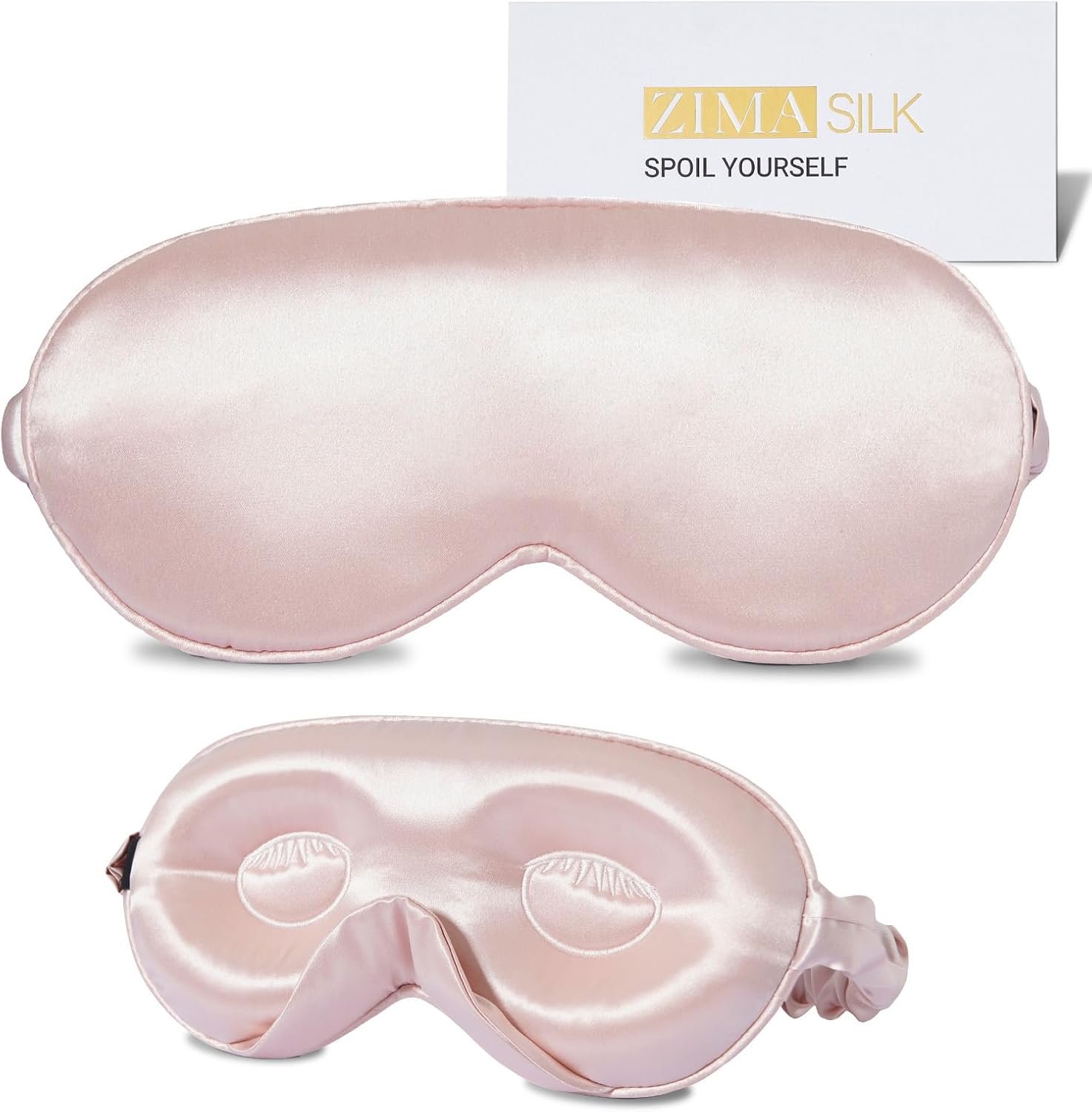 ZIMASILK Adjustable 3D 22 Momme 100% Mulberry Silk Sleep Mask