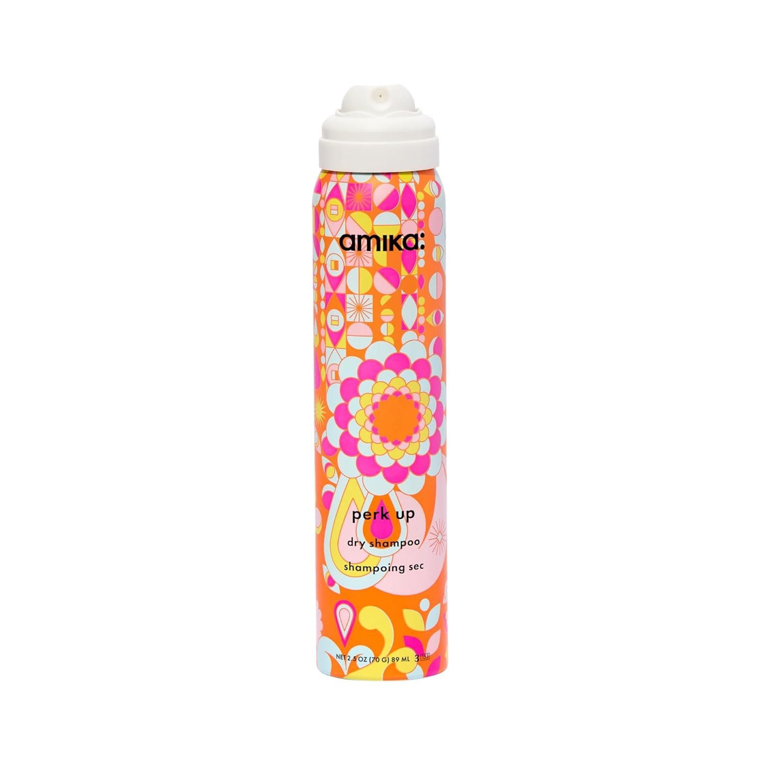 amika perk up talc-free dry shampoo | refreshes roots with a voluminous ‘oomph’ between washes, no white residue, absorbs oil + reduces odor, for all hair types