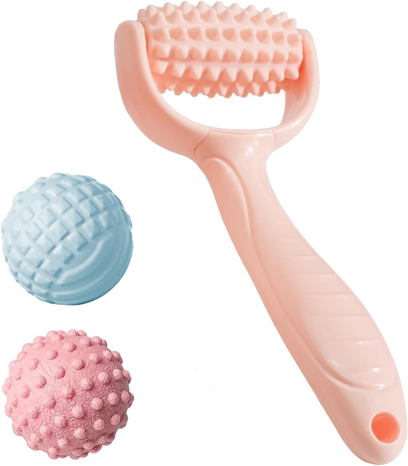 Massage Muscle Roller Stick & Ball Foot Body Myofascial Release Set 3 Pack