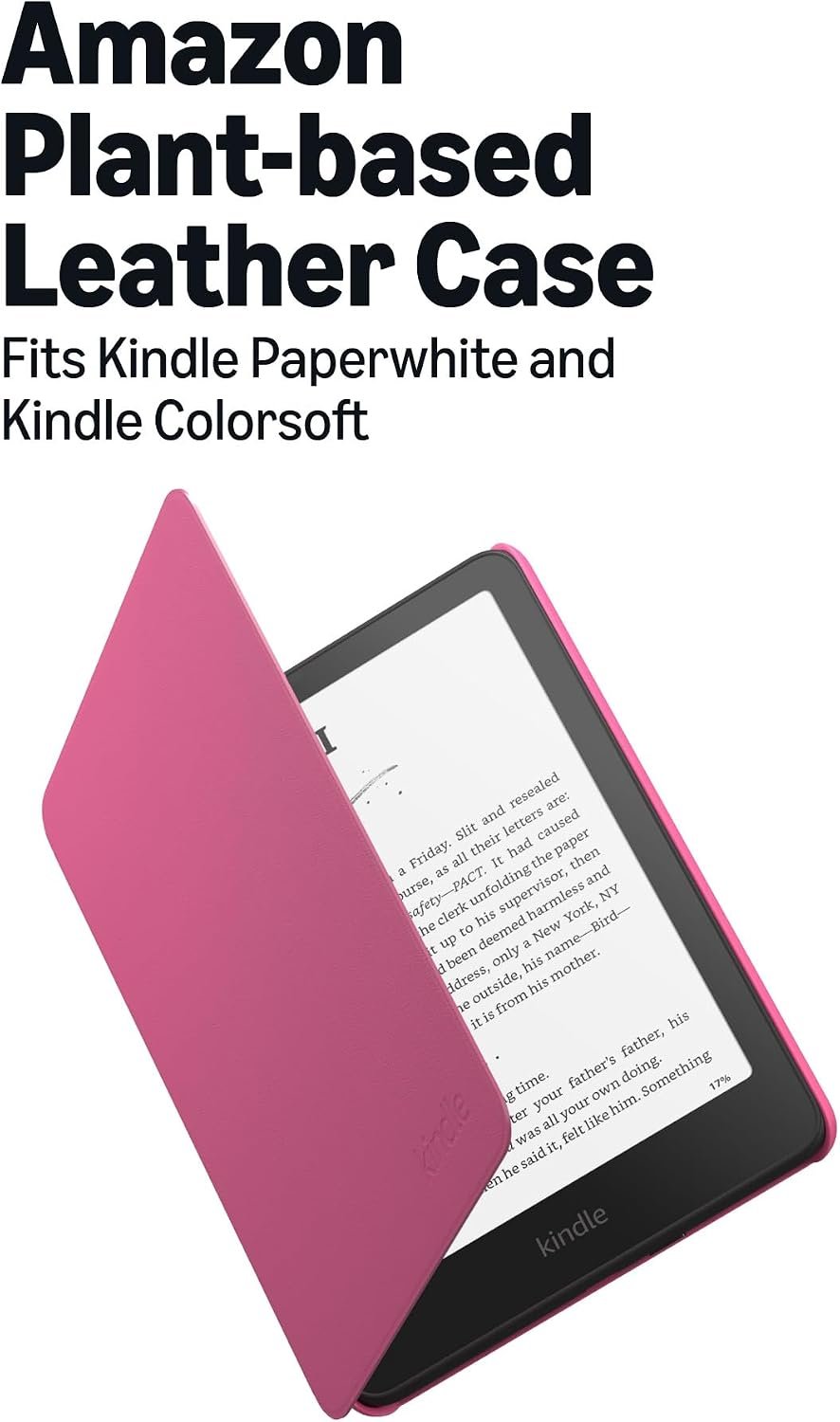 Amazon Plant-Based Leather Case- Lightweight, Protective Cover Designed with Sustainability in Mind for Kindle Paperwhite and Kindle Colorsoft