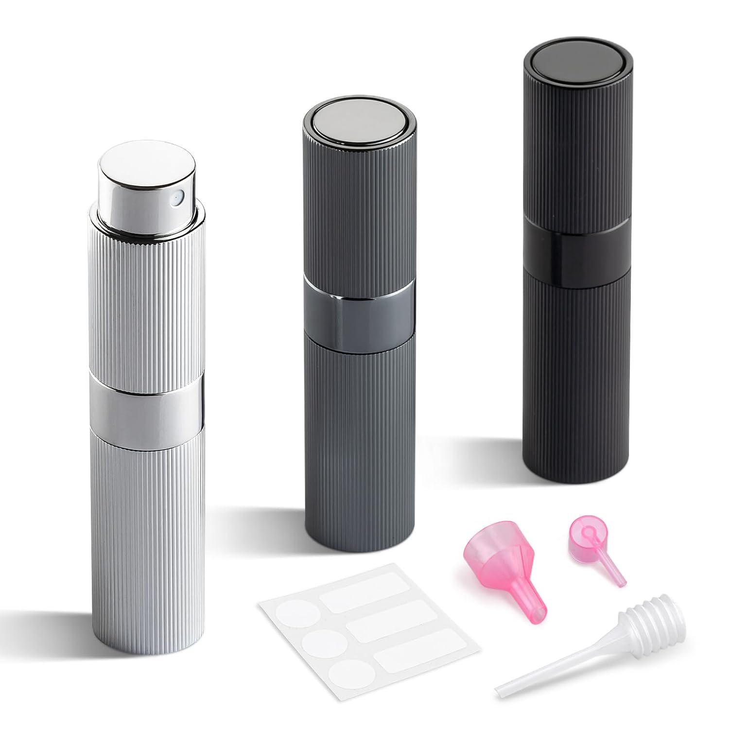 LISAPACK Perfume Travel Refillable Bottle, 8ml Small Cologne Atomizer Spray