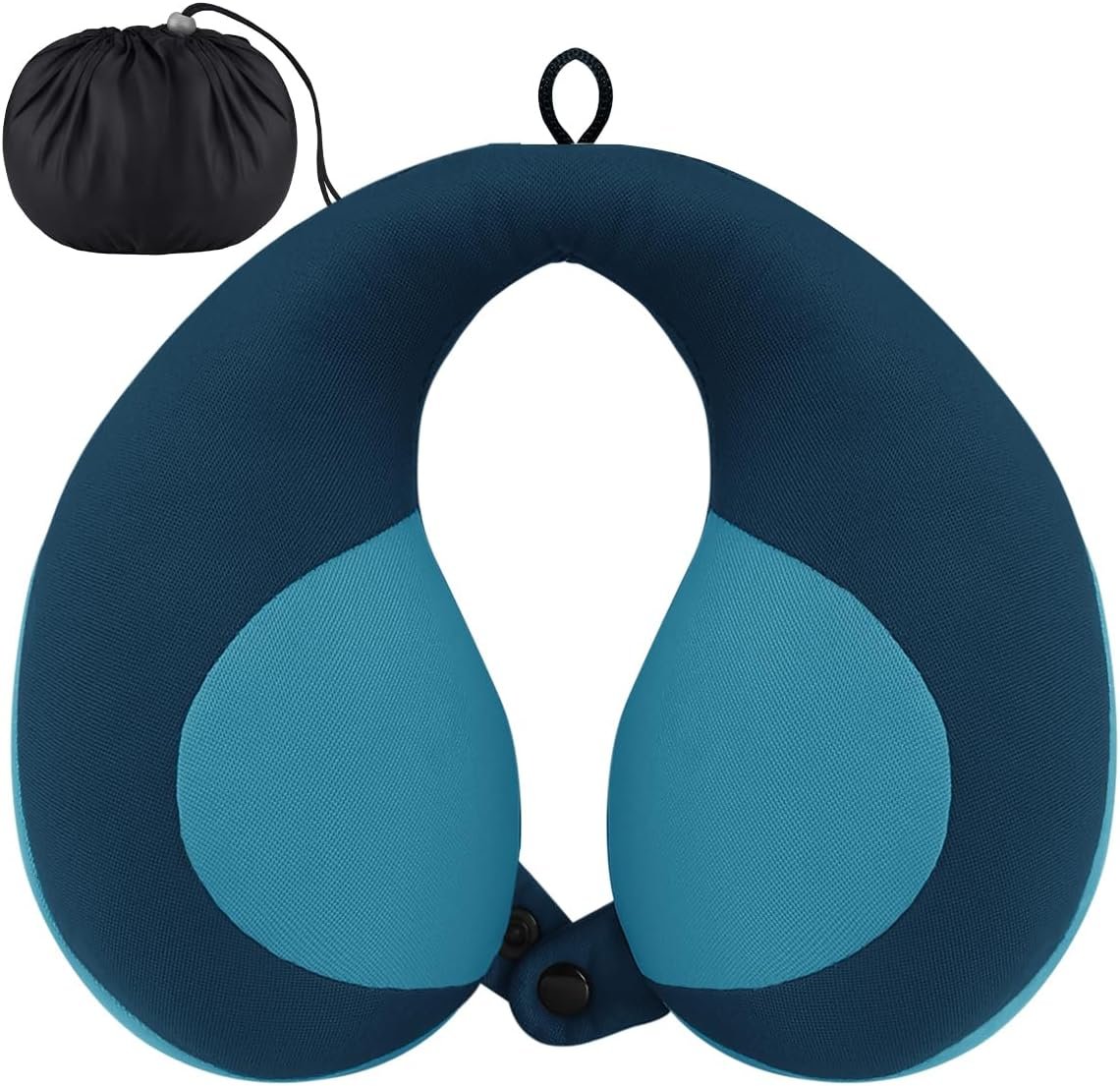 INFANZIA Kids Travel Neck Pillow, Chin Support for Car Seat & Plane, Blue