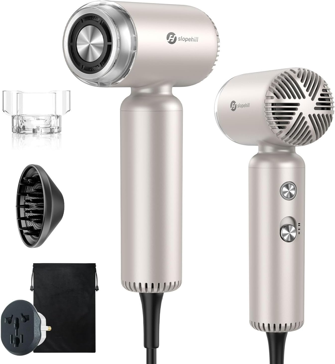 slopehill Dual Voltage Travel Ionic High-Speed Hair Dryer