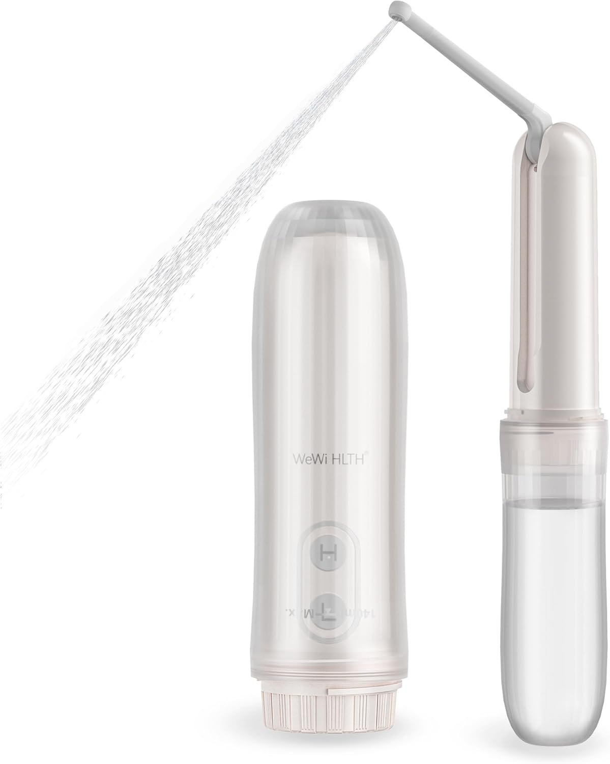 Portable Electric Bidet, Handheld Battery Powered Travel Bidet, White