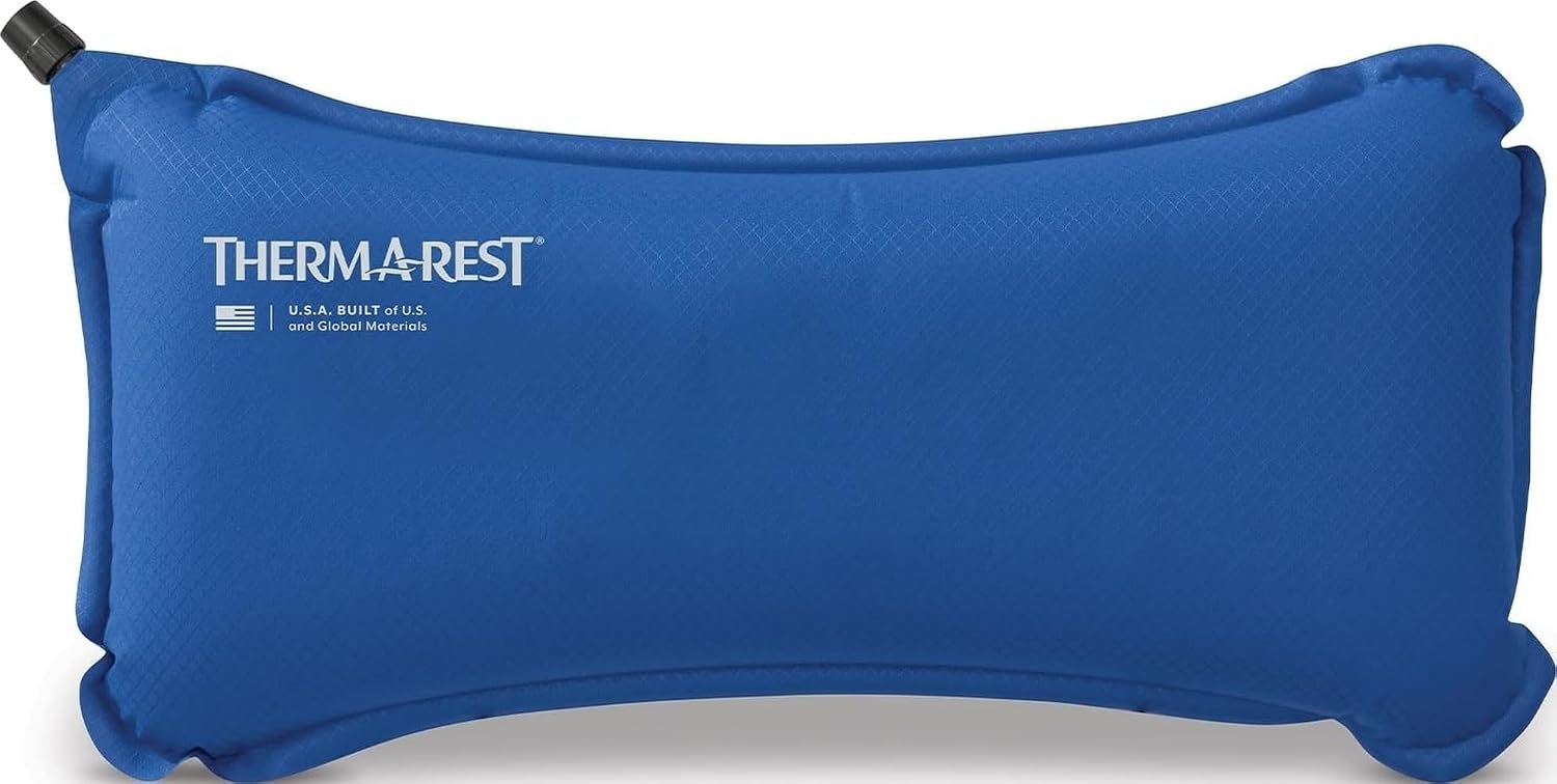Therm-a-Rest Lumbar Travel Pillow – Self-Inflating Lumbar Support Cushion for Airplane, Car, Office Chair & Travel