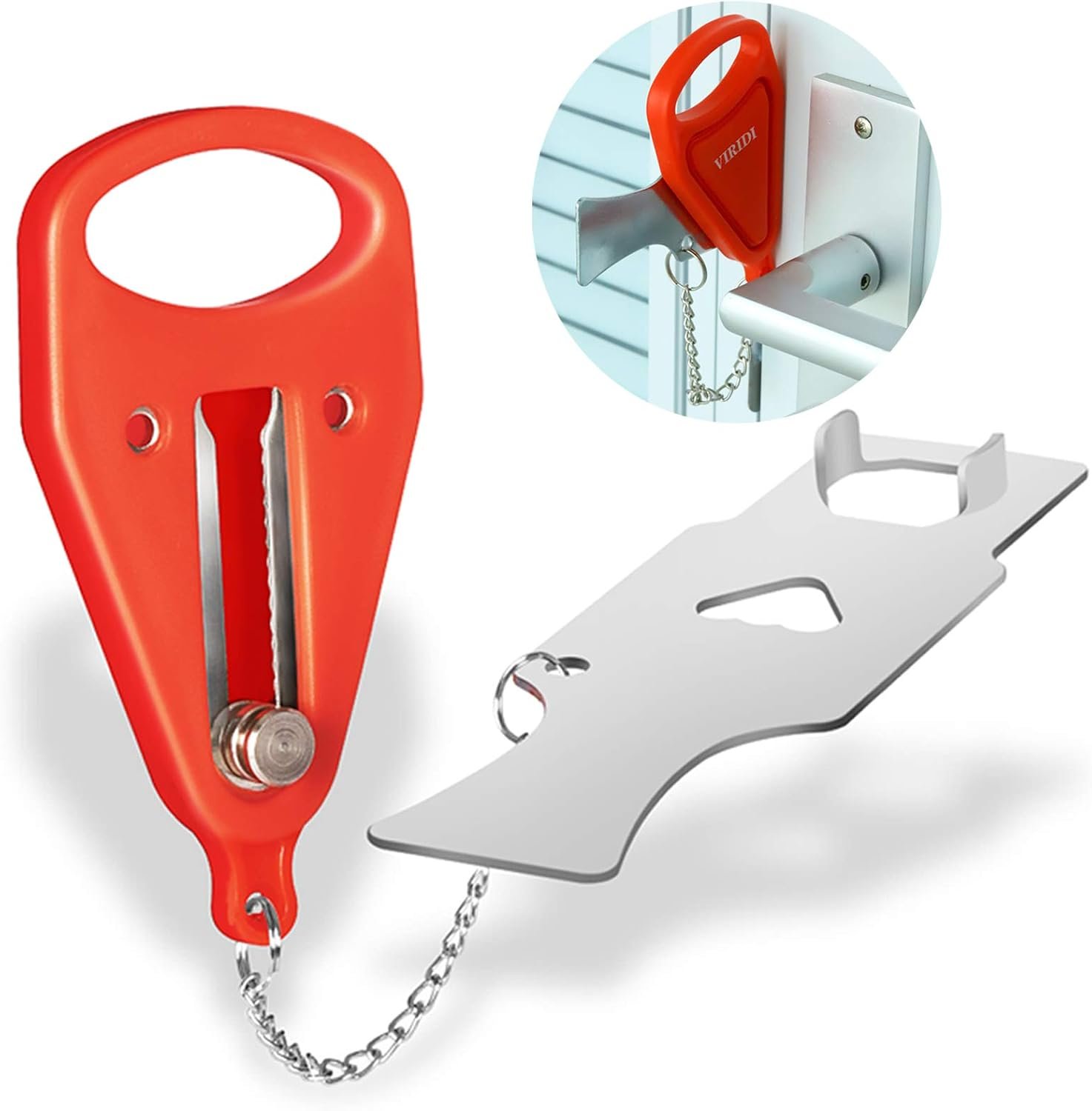 Hotel Door Lock, Portable for Travel Airbnb Apartment, No-Drill Security