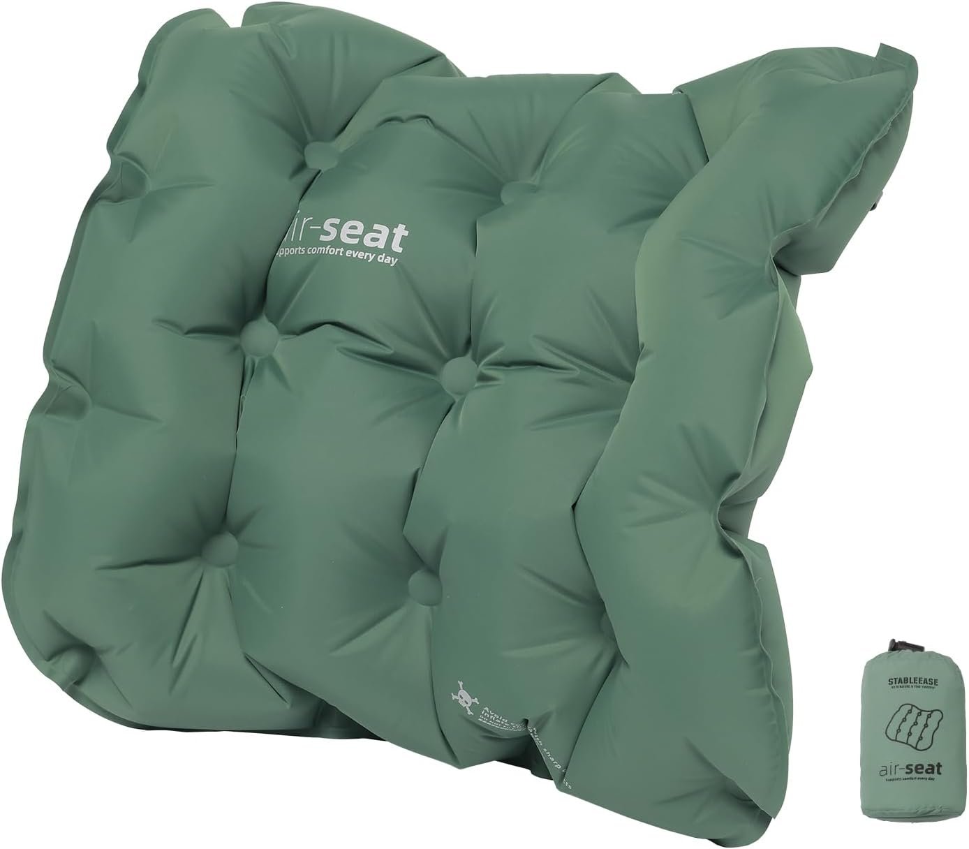 Inflatable Seat Cushion & Lumbar Support Lightweight TPU Non-Slip