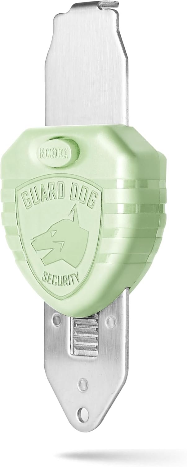 Guard Dog Security Blocklock Portable Door Lock, Hotel Door Locks for Travelers Security, Tough & Durable, Apartment Door Security, Home Security