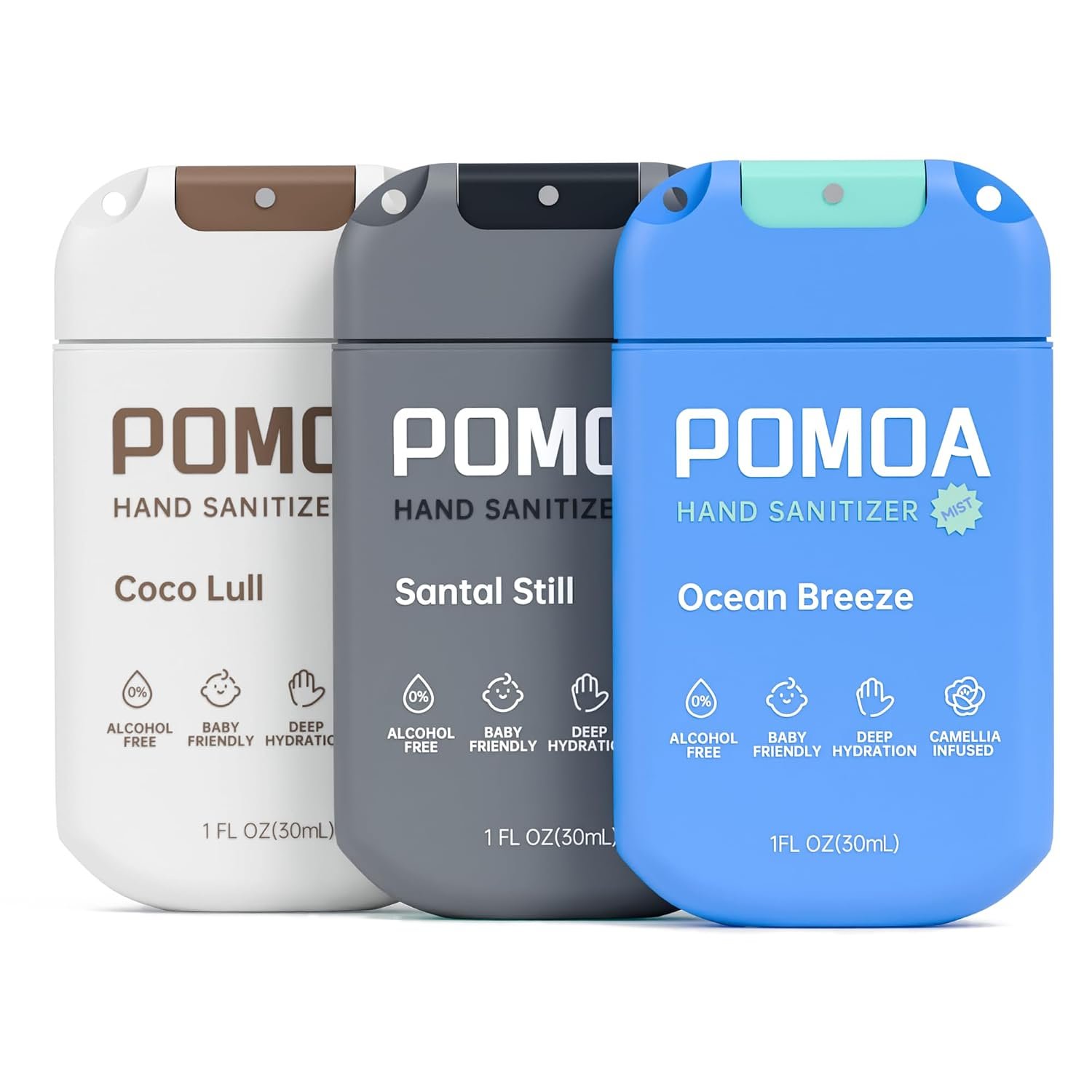 Alcohol Free Hand Sanitizer Spray for Kids, Toddlers & Adults, 3 Pack