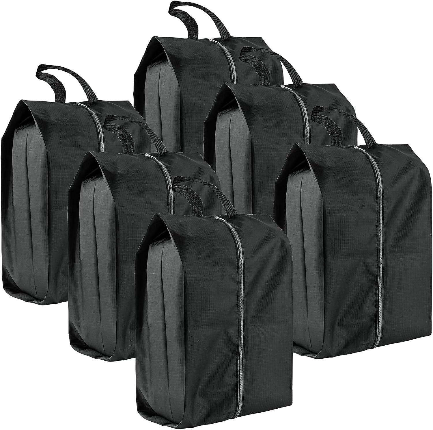 Shoe Bags for Travel, 6 Pack Extra Durable Travel Shoe Bags for Storage and Packing, Reusable Water-proof Shoe Bag with Smooth Zipper, Portable Travel Essentials