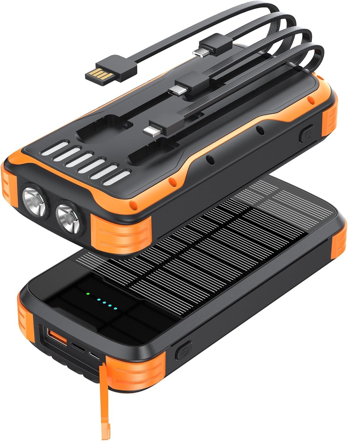 MINRISE Solar Power Bank 40000mAh, Portable Charger PD 20W Fast Charging