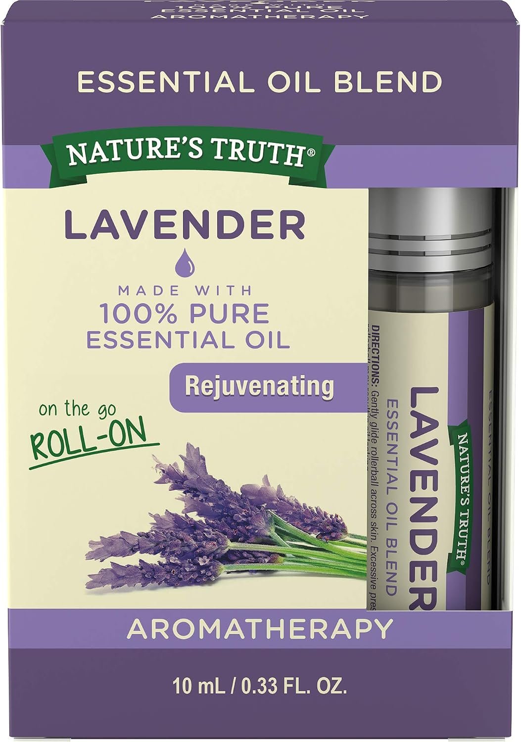 Nature’s Truth Essential Oil Roll-On Blend, Lavender, 0.33 Fluid Ounce