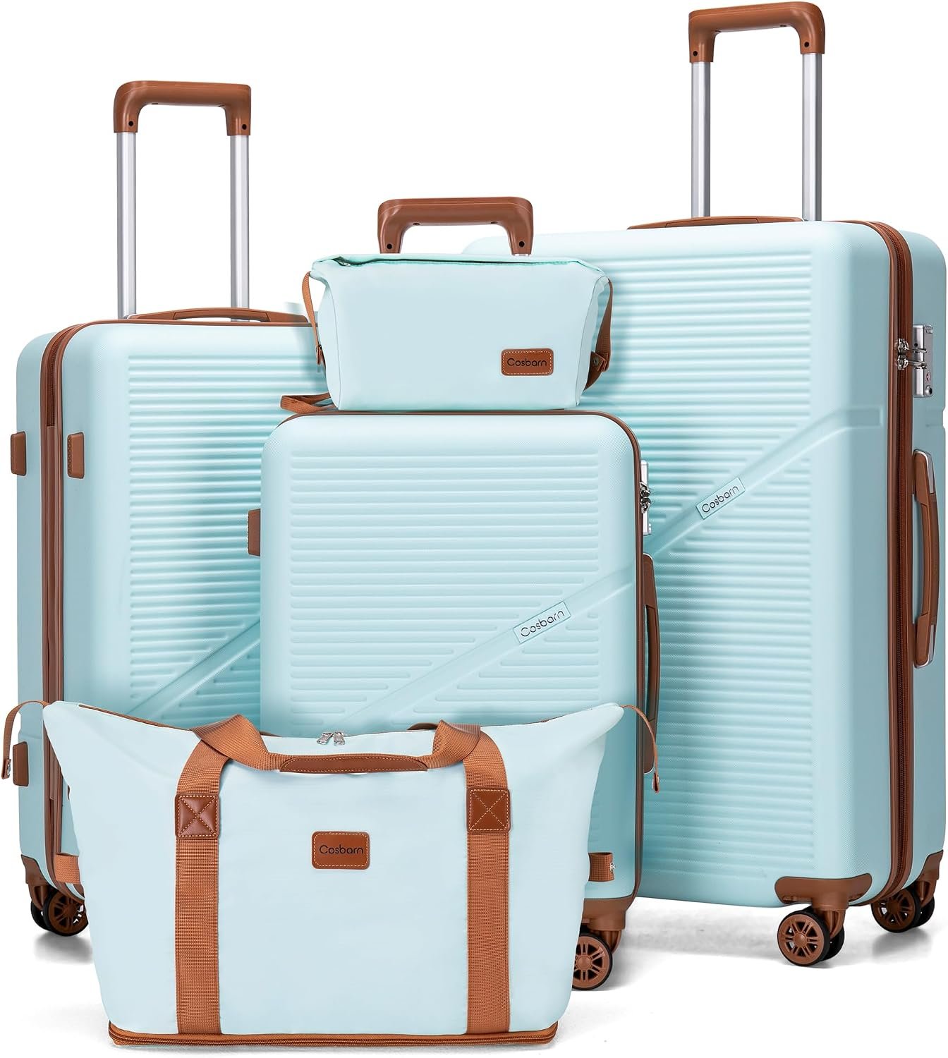 Cosbarn Luggage Sets, Durable 20,24,28 inch Suitcase Sets With Wheels