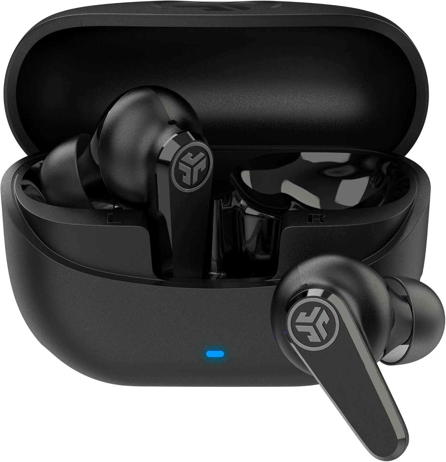 JLab Go Pods ANC, True Wireless Earbuds, Active Noise Cancelling, Bluetooth, Black