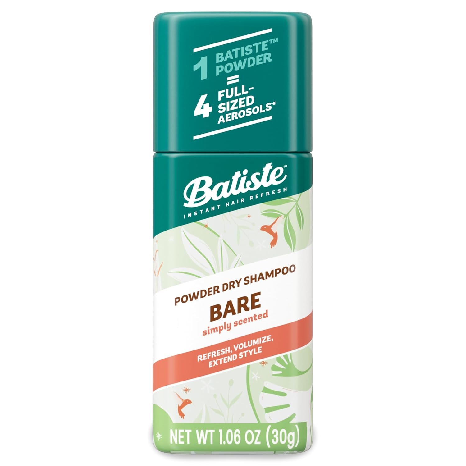 Batiste Powder Dry Shampoo, Simply Bare Scented Non-Aerosol, 1.06 Oz