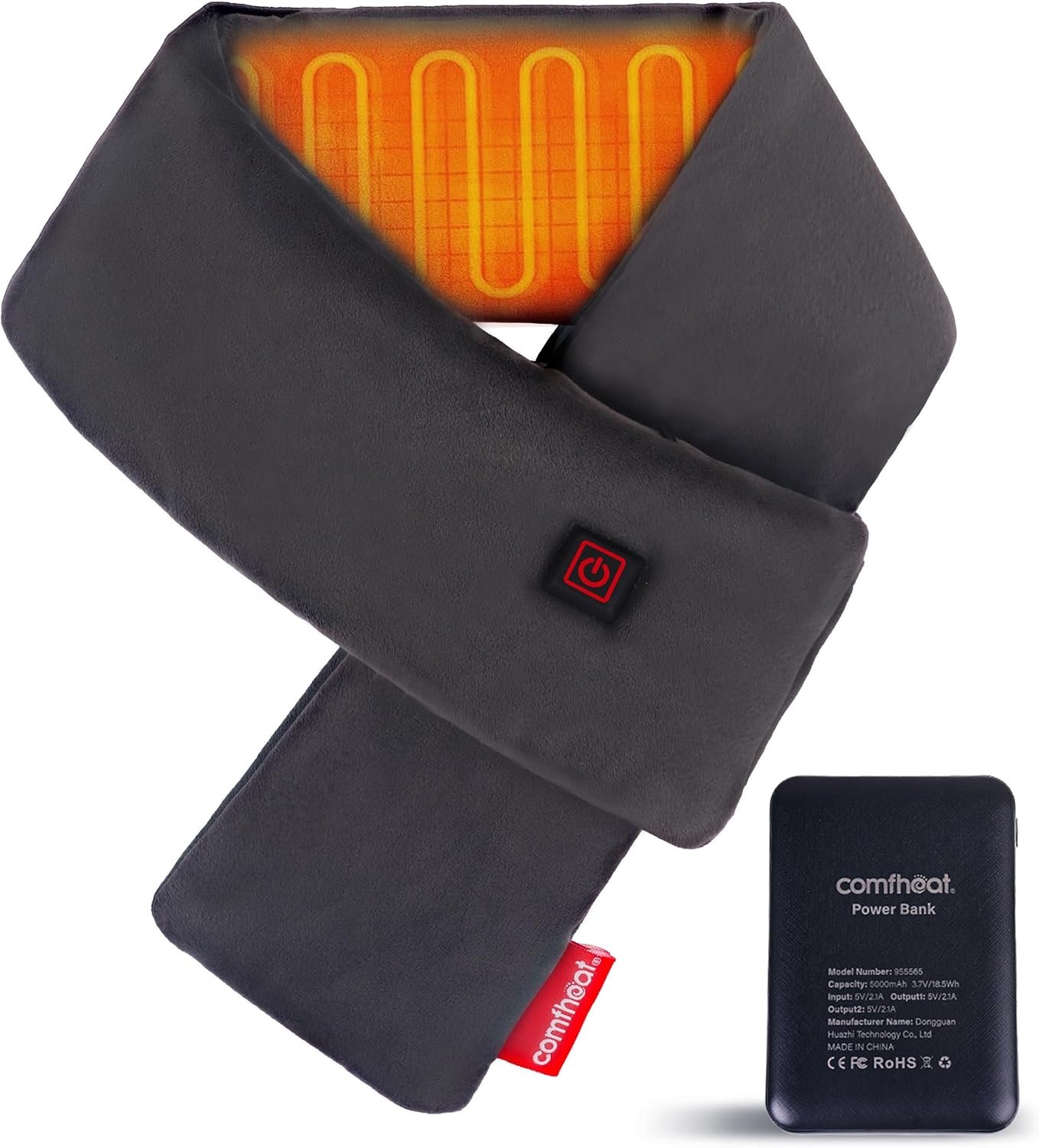 Cordless Neck Heating Pad, Heated Scarf with 5000mAh Battery