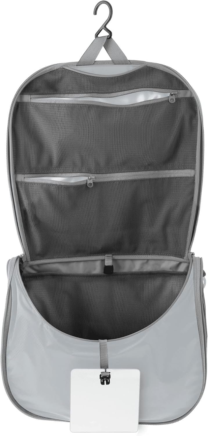 Sea to Summit Large Hanging Toiletry Bag, Travel Organizer, Highrise Grey