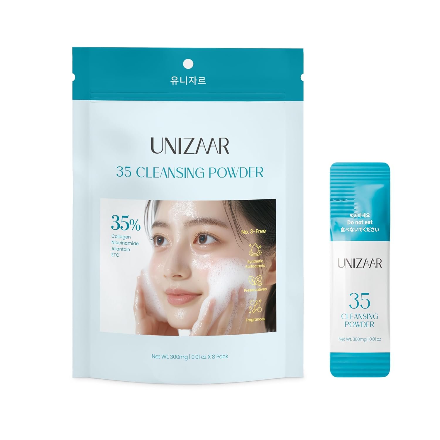 [UNIZAAR] 35 Cleansing Powder Face Wash (0.01oz * 8 Sticks)