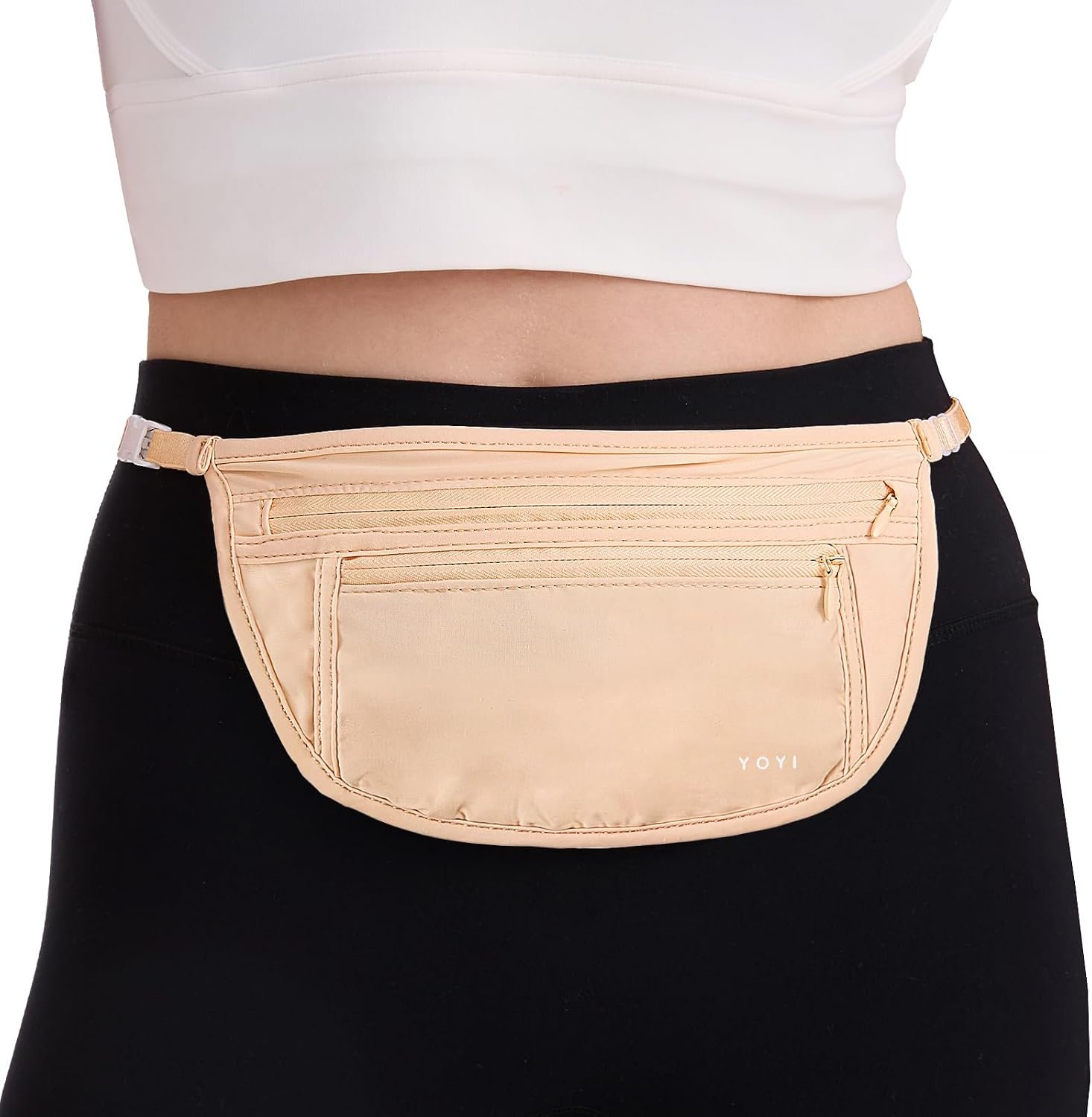 YOYI YOYI Anti-Theft Money Belt Waist Fanny Pack Hidden Passport Wallet