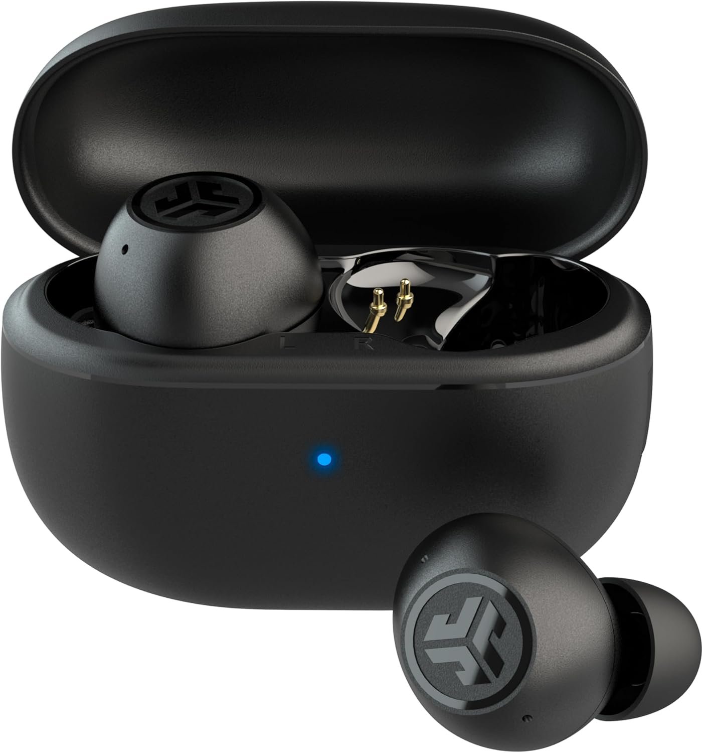 JLab Go Pop ANC, True Wireless Earbuds, Active Noise Cancelling, Bluetooth Earbuds with Charging Case, Black