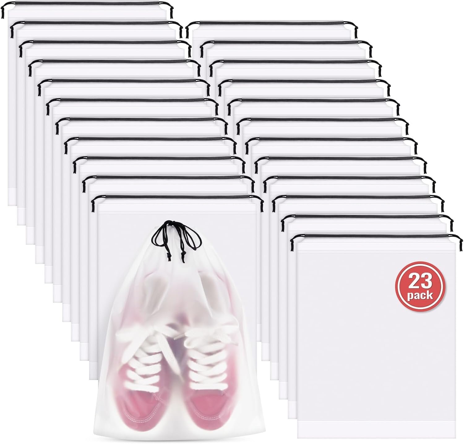 23 Pack Shoe Bags for Travel, 11.8″ x 15.7″ Waterproof Travel Shoe Bags for Packing,Large Travel Bag for Shoes, Storage Bags Travel Essentials Men for and Women