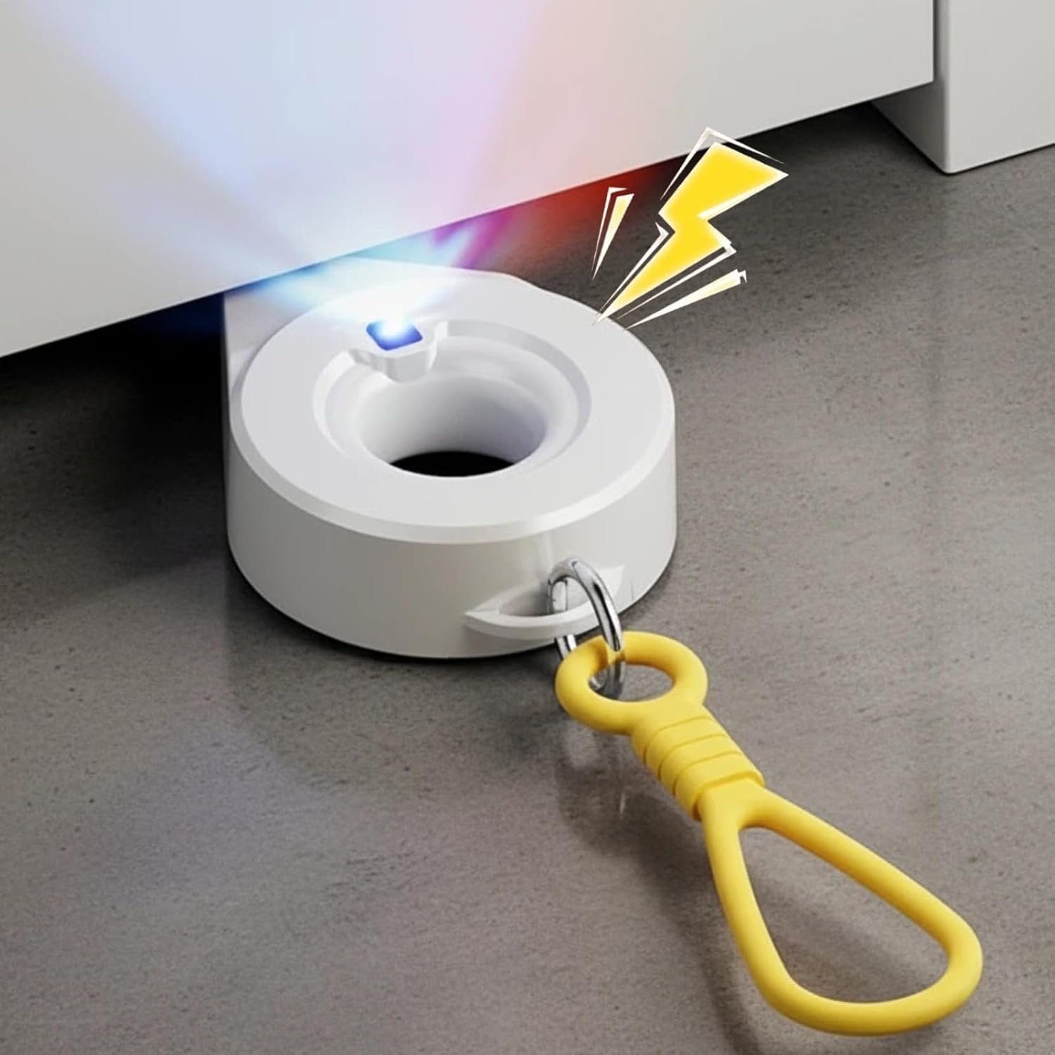 Portable Door Lock with Alarm for Travel – 70dB Anti-Theft Security Door Stopper for 0.27-0.94in Gap, 2-in-1 No Drill Door Stoppers for Home, Apartment, Office, Hotel, Travel