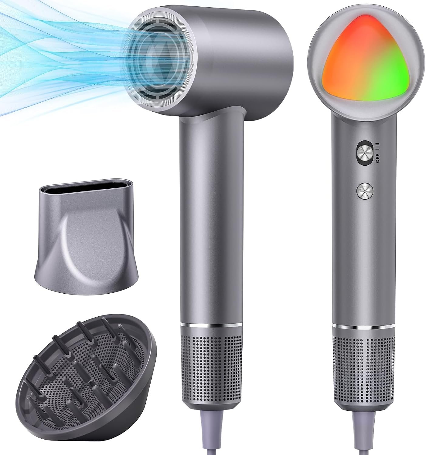 Hair Dryer 160000 RPM Ionic, 500M Negative Ions, Lightweight for Travel