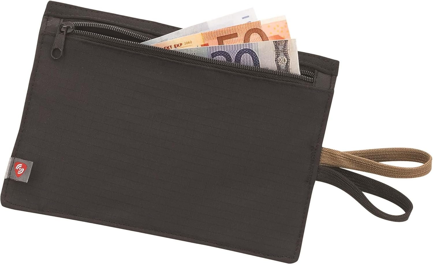 Lewis N. Clark RFID Blocking Money Belt Travel Pouch + Credit Card, ID, Passport Holder for Women & Men, Black, One Size