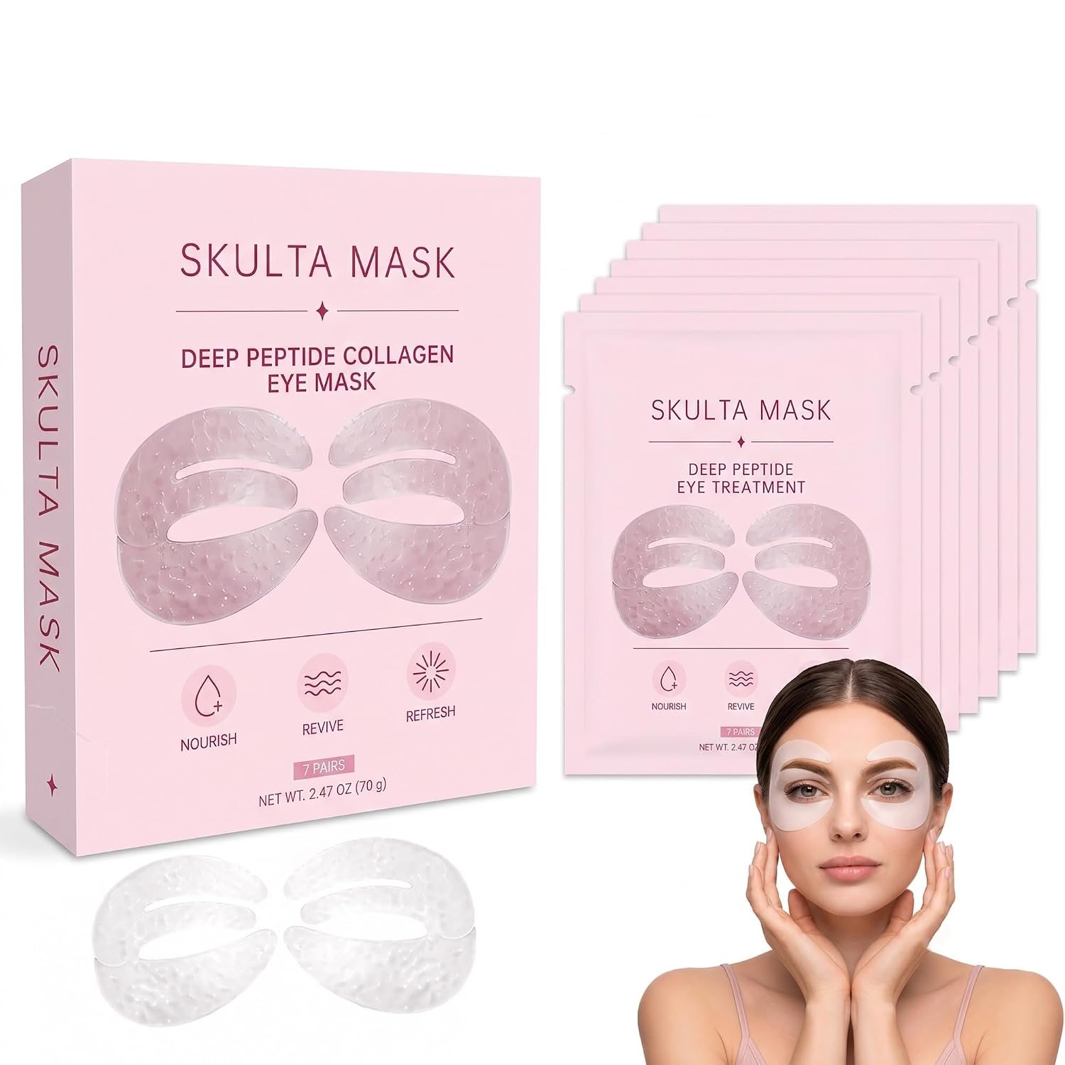 Deep Peptide Collagen Eye Mask 360° Full Eye Coverage