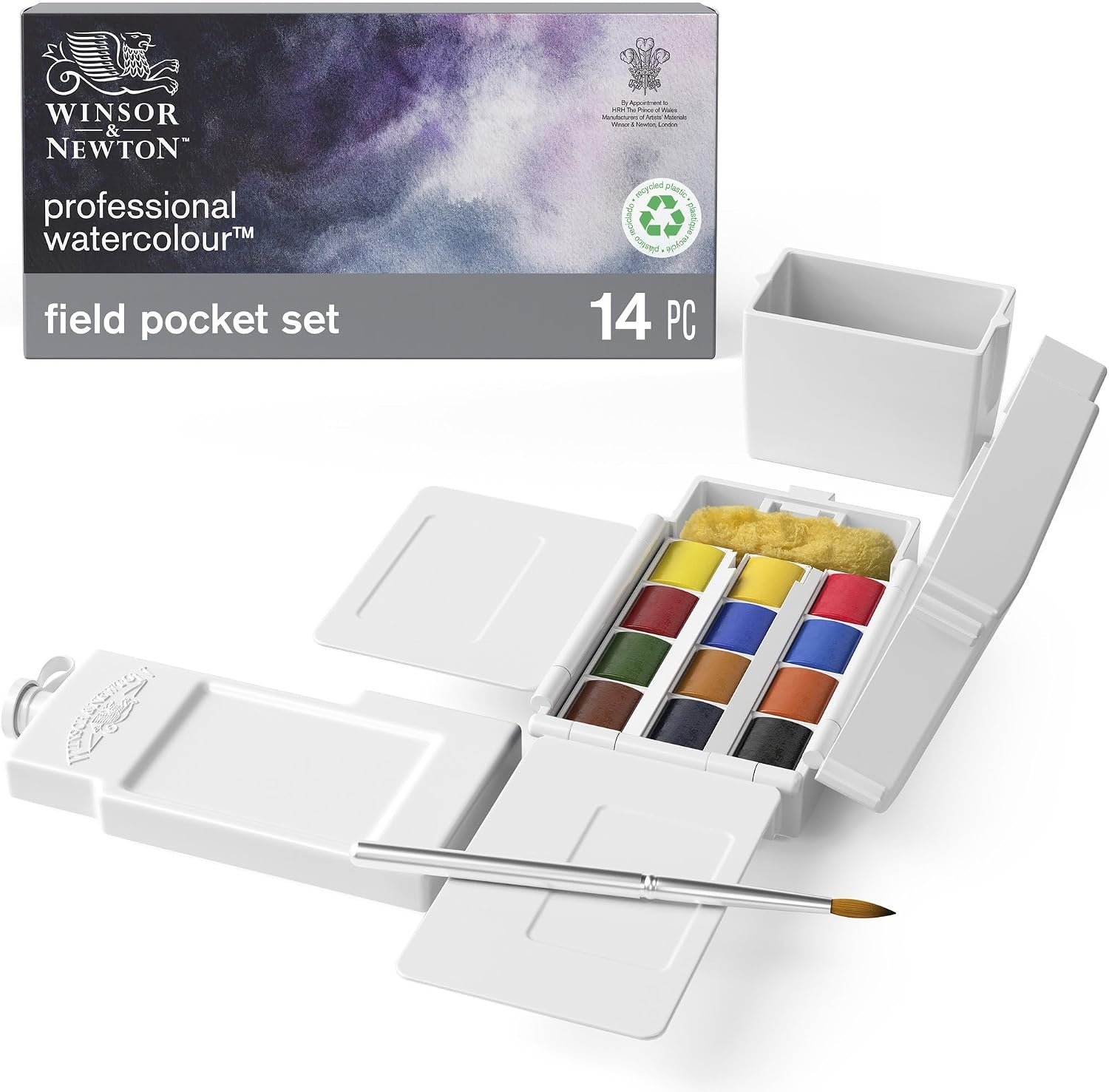 Winsor & Newton Professional Watercolor Paint Set, Field Pocket Box