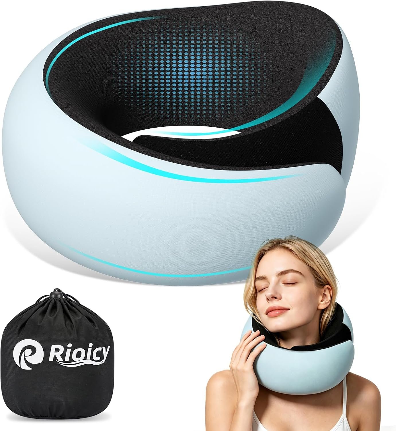 Travel Pillow for Airplanes, Memory Foam Airplane Neck Pillow for Train