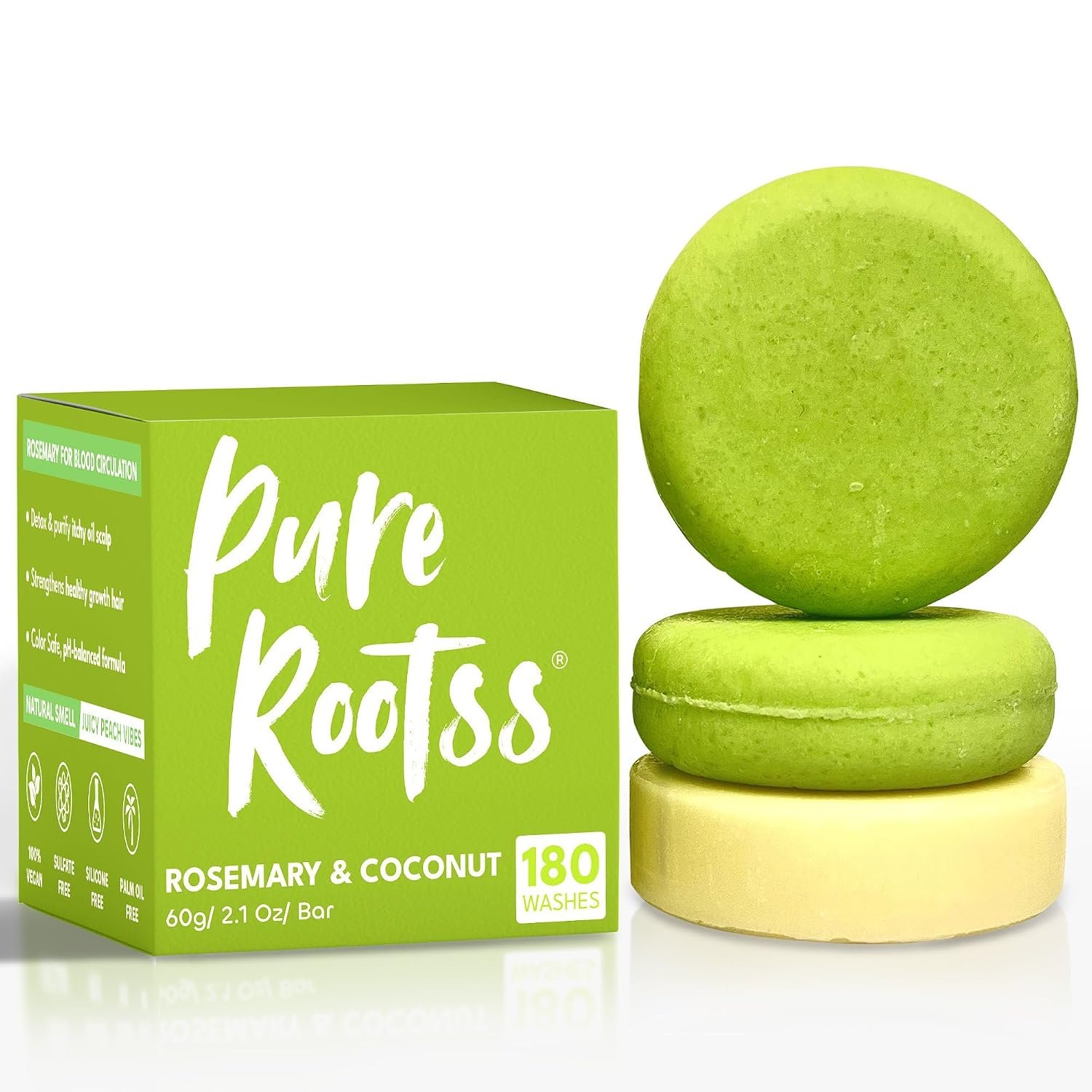 Rosemary Shampoo and Conditioner Bars For Thickening Hair