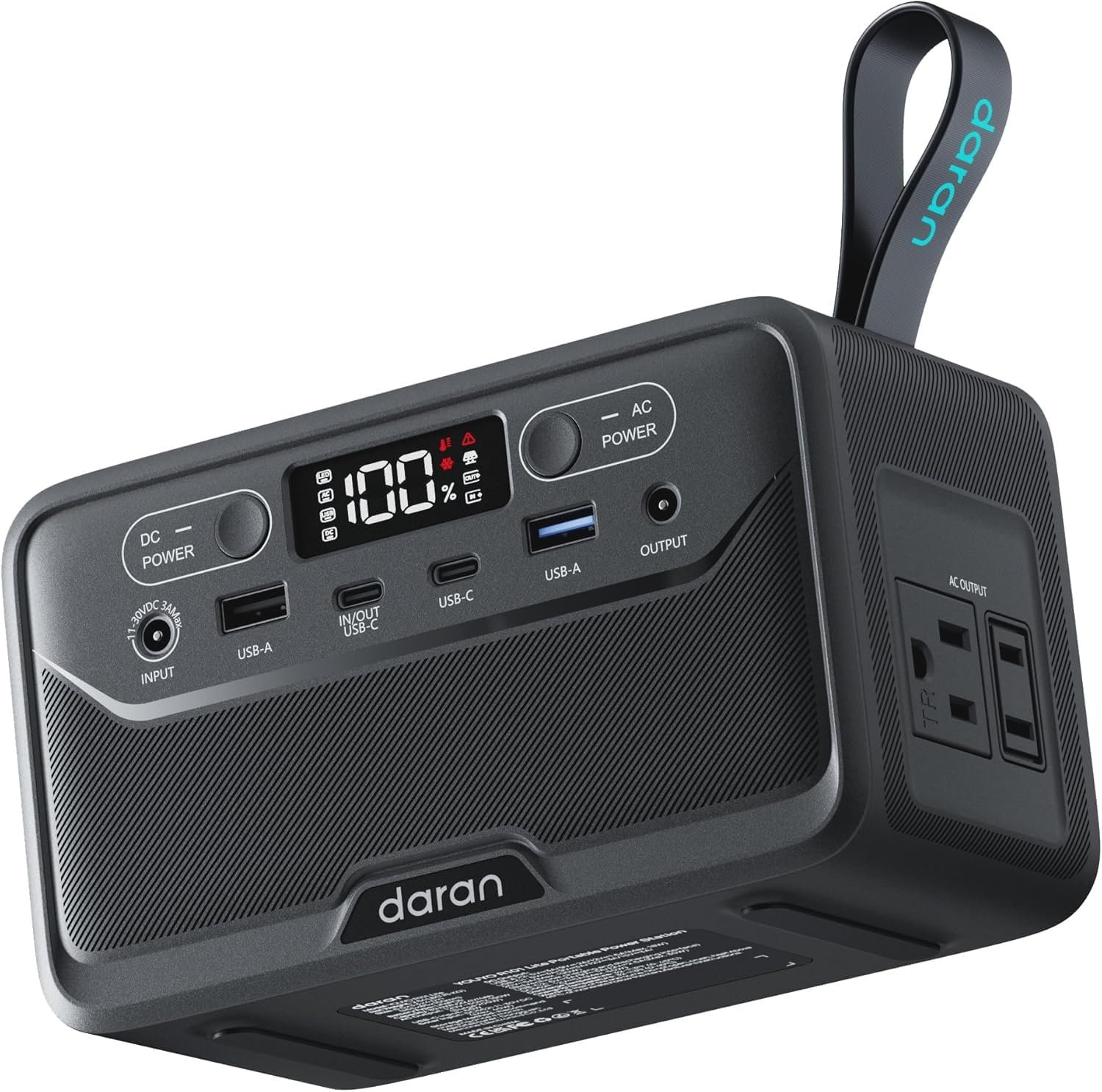 Portable Power Station 89.6Wh Solar Power Bank with Outlet 100W(200W Surge)