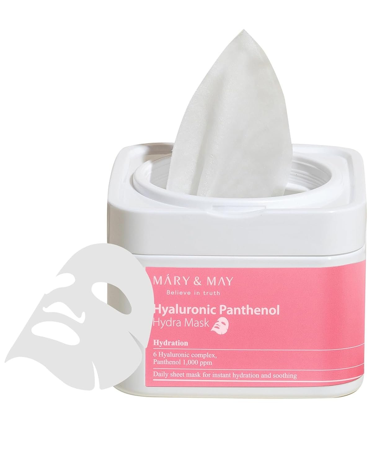 Mary&May Hyaluronic Panthenol Daily Sheet Mask, 30 Sheets