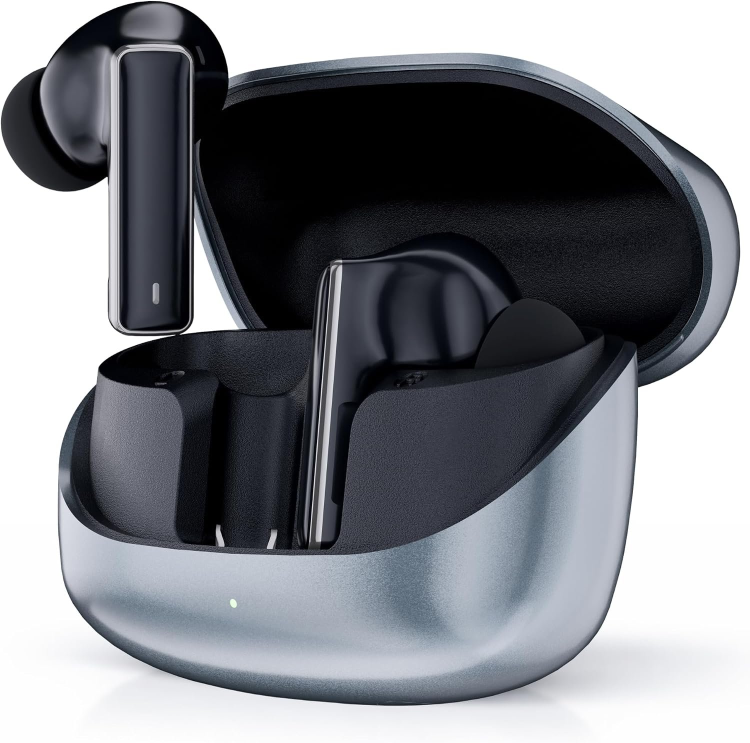 Sound Addicted ZEN6 – Hybrid ANC Earbuds with 6 Microphones, Smart Wear Detection, Dual-Device, Wireless & USB-C Charging, ENC Call Noise Reduction, 42dB Noise Canceling, 35H Playtime
