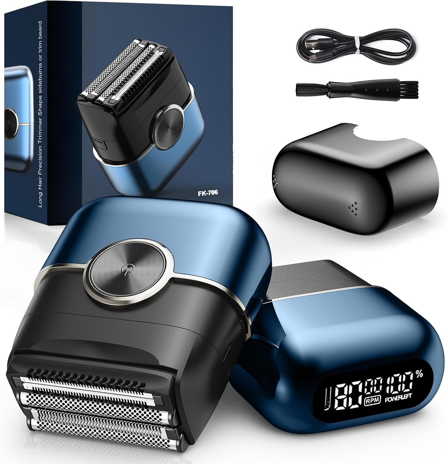 Electric Foil Shavers for Men: 4 Floating Blades & Dual Speed